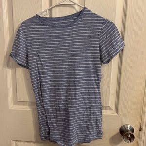 Blue striped t shirt